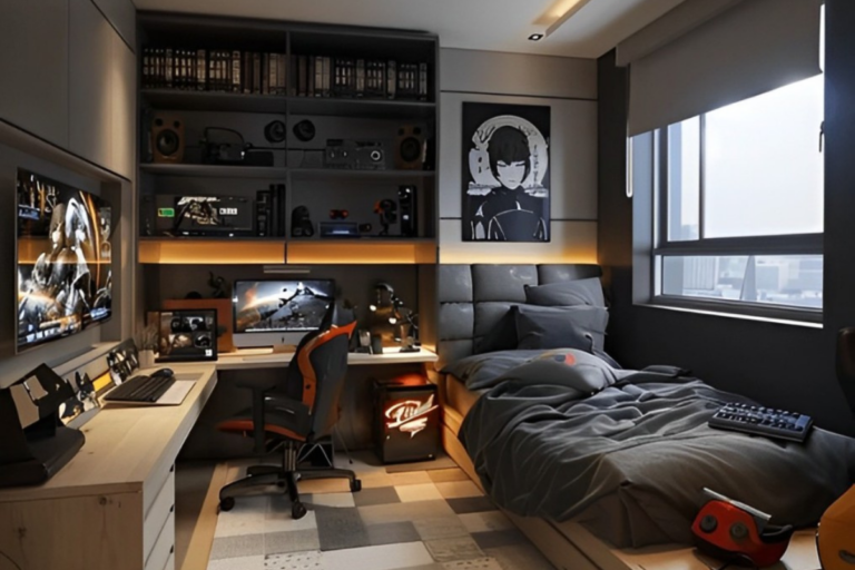 Quarto gamer masculino